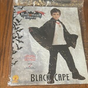 Halloween Black Cape for Kids
